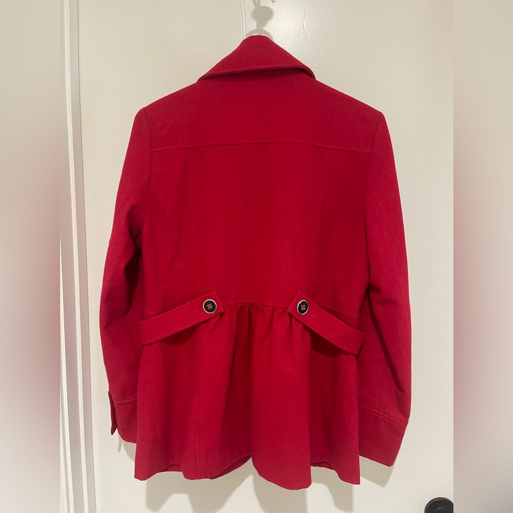 Luii Red Wool Coat - Picture 2 of 5